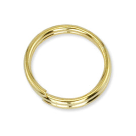 Image of 320A-005 - Split Rings 8 mm (.315 in) Gold Color - 15 Pieces