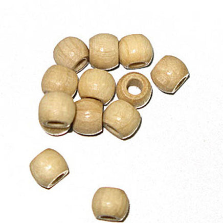 Image of 28615238 - Wood Crowbeads 6/4.5mm 2.7 Hole - Natural 11 grams