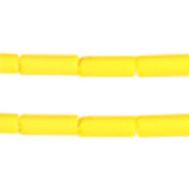 Image of 68034831 - Yellow Matt Glass Wampum Bead  8x3mm 35 grams
