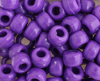 Plastic Crow Beads Purple Opaque 9 mm 1000 Pack