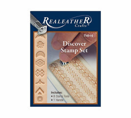 Realeather Crafts Leathercraft Discover Stamp Set T4916 8 Stamps