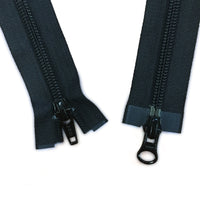 #5C YKK 2-Way Nylon Open Black Zipper 34"-36"