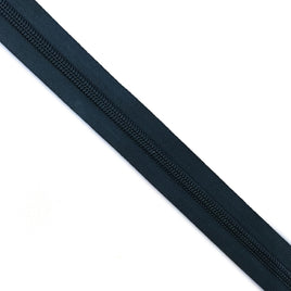 #8 Nylon Coil Zipper Tape Black - By the Yard