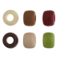 Plastic Crow Beads Camouflage Multi 9mm 1000 Pack