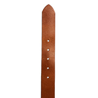 1.5"(38mm) Men's Tan Full Grain Leather Belt Handmade in Canada by Zelikovitz Size 26-46
