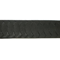 1.5"(38mm) Men's Embossed Reptile Weave Black Buffalo Leather Belt Handmade in Canada by Zelikovitz Size 26-46