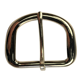 Heel Bar Buckle 1-1/4" (32mm) Nickel Plated Belt Buckle