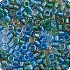 Delica 11/0 RD Blue Green Sparkle Lined