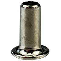 Tubular Rivets Large 8.9mm Nickel Plated - 100 pack