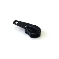 YKK #8C Nylon Coil Short Tab Slider Zipper Pull Black - 5 Pack