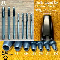 Round Leather Drive Punches - OKA Japan