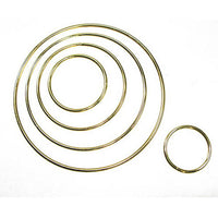 Metal Hoop Brass Plated  - 13 Sizes