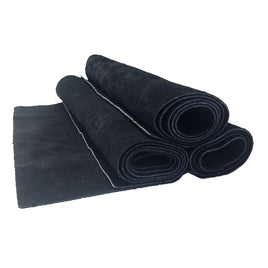 Pre-Cut Black Suede Split Cowhide Leather Project Piece 12" x 24"