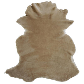 Leather Sheepskin Shearling Hides Fur Skin Hair On Avg 8.75 Sqft - Taupe 16mm