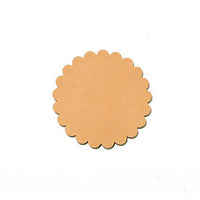 Genuine Vegetable Tanned Leather Conchos 6Pk - 3 Sizes