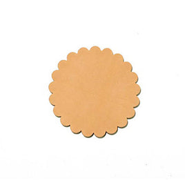 Genuine Vegetable Tanned Leather Conchos 6Pk - 3 Sizes