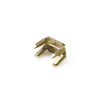 YKK #5 Bottom Stops Solid Brass Zipper Hardware Brass - 50 Pack