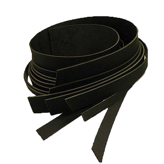 Buffalo Leather Strips 8/9 ounce Black