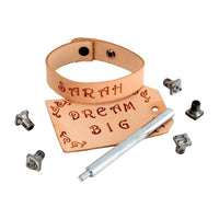 Realeather 3/8" Alphabet and Number Set Leather Stamp Kit