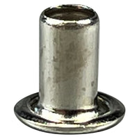 Tubular Rivets Small 6.1mm Nickel Plated - 100 pack