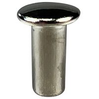 Tubular Rivets Large 8.9mm Nickel Plated - 100 pack