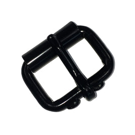 Roller Buckle 1" (2.54 cm) Black Plated Leather Craft Belt Buckle