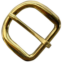 Heel Bar Buckle 1-1/4" (32mm) Brass Plated Belt Buckle