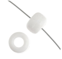 Plastic Crow Beads White Opaque 9mm 1000 Pack