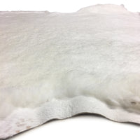Natural White Shearling Leather Sheepskin Hides Fur Skin Hair On Avg 8.75 Sqft