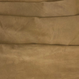 Pre-Cut Beige Suede Split Cowhide Leather Project Piece 12" x 24"