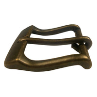 1.25" (32mm) Heel Bar Buckle Antique Brass Finish