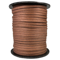 Cotton Wax Cord 3.0mm Flat - Copper