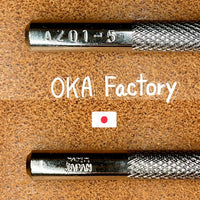 A201-5 Background Leather Stamp OKA Japan